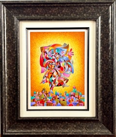 Anatole Krasnyansky ‘Blue Bird IV’ Serigraph on Wove Paper
