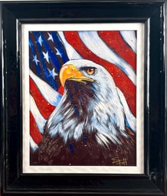‘Eagle Eyed American’ Fishwick, Dye Sublimation on Aluminum