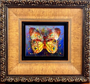 ‘A Little Change Goes a Long Way Blue’ by Marcus Glenn, Mixed Media