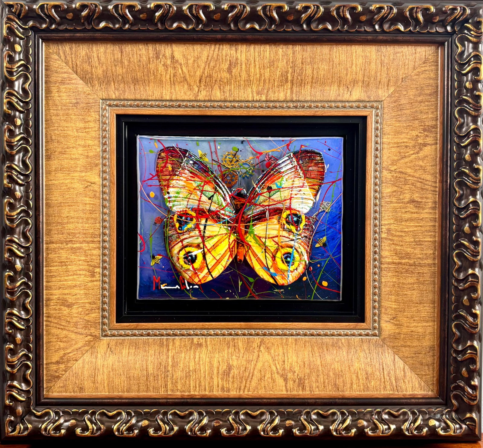 ‘A Little Change Goes a Long Way Blue’ by Marcus Glenn, Mixed Media (1 of 14)