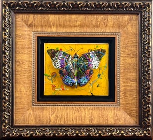 ‘A Little Change Goes a Long Way Yellow’ by Marcus Glenn, Mixed Media