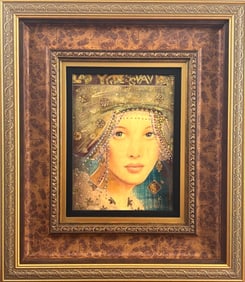 Markus Csaba ‘Lady Dress’ Embellished  Caldograph with COA