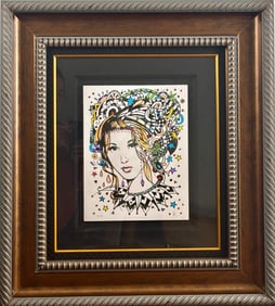 Markus Csaba “Mermaid of Diamondstars?? Mixed Media on Paper, COA