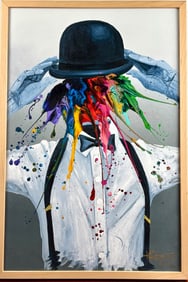 Kre8 ‘Dapper Dan’ Gicee on Canvas with Hand Embellishments, COA