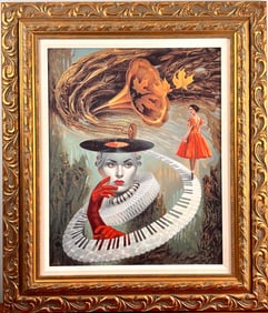 ‘Sounding Silence’ Michael Cheval, Dye Sublimation on Aluminum, COA