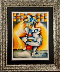 Alexandra Nechita ‘Golfers Pride’ Signed  AP Lithograph on Wove Paper