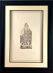 ‘Masquerade in Venice’ Antole Krasnyansky Etching on Paper