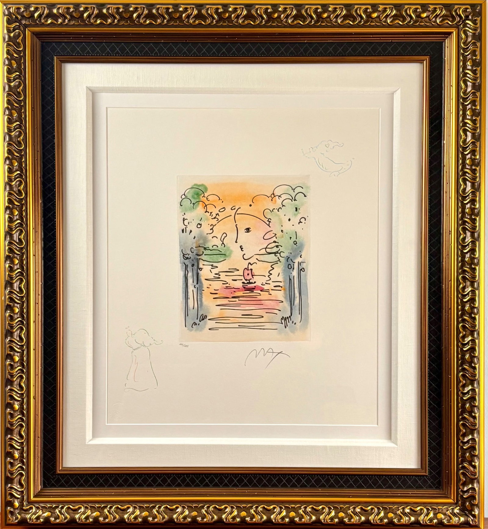 Peter Max ‘Better World’ Serigraph on Paper with Remarque, COA (1 of 16)