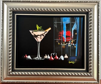 Michael Godard ‘Kiss Me’ Signed Giclee on Canvas, COA