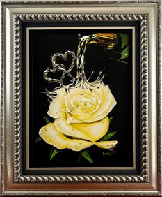 Michael Godard ‘White Wine’ HC Giclee on Canvas with COA