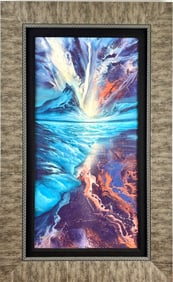 Ashton Howard ‘Fire and Ice’ Dye Sublimation on Aluminum, COA