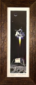‘Liftoff from the Moon’ Norman Rockwell, Signed Seriolithograph,COA
