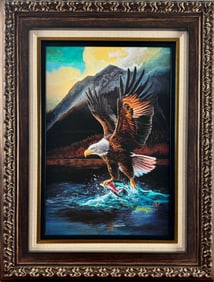 Michael Godard ‘The Eagle’ Giclee Canvas with COA