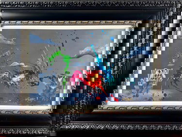 Kre8 ‘The Battle of the Minds’ Signed Giclee on Canvas with COA