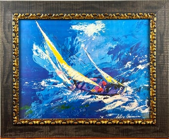 Leroy Neiman “Sailing?? 1978 Offset Lithograph Poster, COA