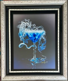 ‘A Drink with Angles’ by Michael Godard, Mixed Media Sculptograph