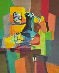 Marcel Mouly ‘Le Grand Pichet Vert’ Lithograph on Wove Paper, COA