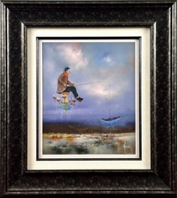 Bernard Louedin ‘L’homme au Paraplui’ Limited Edition Giclee on Paper