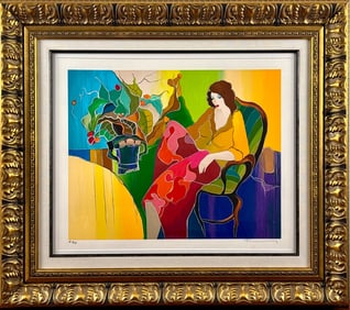 Signed Itzchak Tarkay Serigraph ‘Colorful Expressions,’ Artist’s Proof