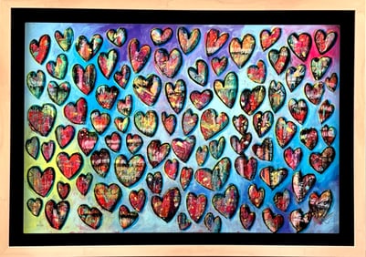 ‘Heart Gallery’ by Tim Yanke, Augmented Reality Dye Sublimation, COA