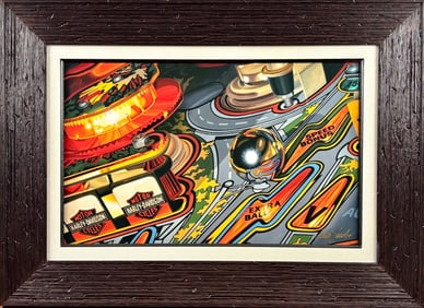 Scott Jacobs ‘Pinball Wizard’ Giclee on Canvas, Signed with COA