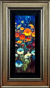 James Coleman ‘A Rainbow of Flowers’ Giclee on Canvas, COA