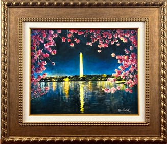 Daniel Wall ‘Cherry Blossom At Glorious Ni’ Giclee on Canvas