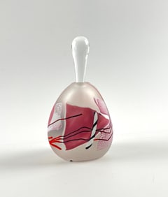 James R. Wilbat 1988 Signed Art Glass Perfume Bottle