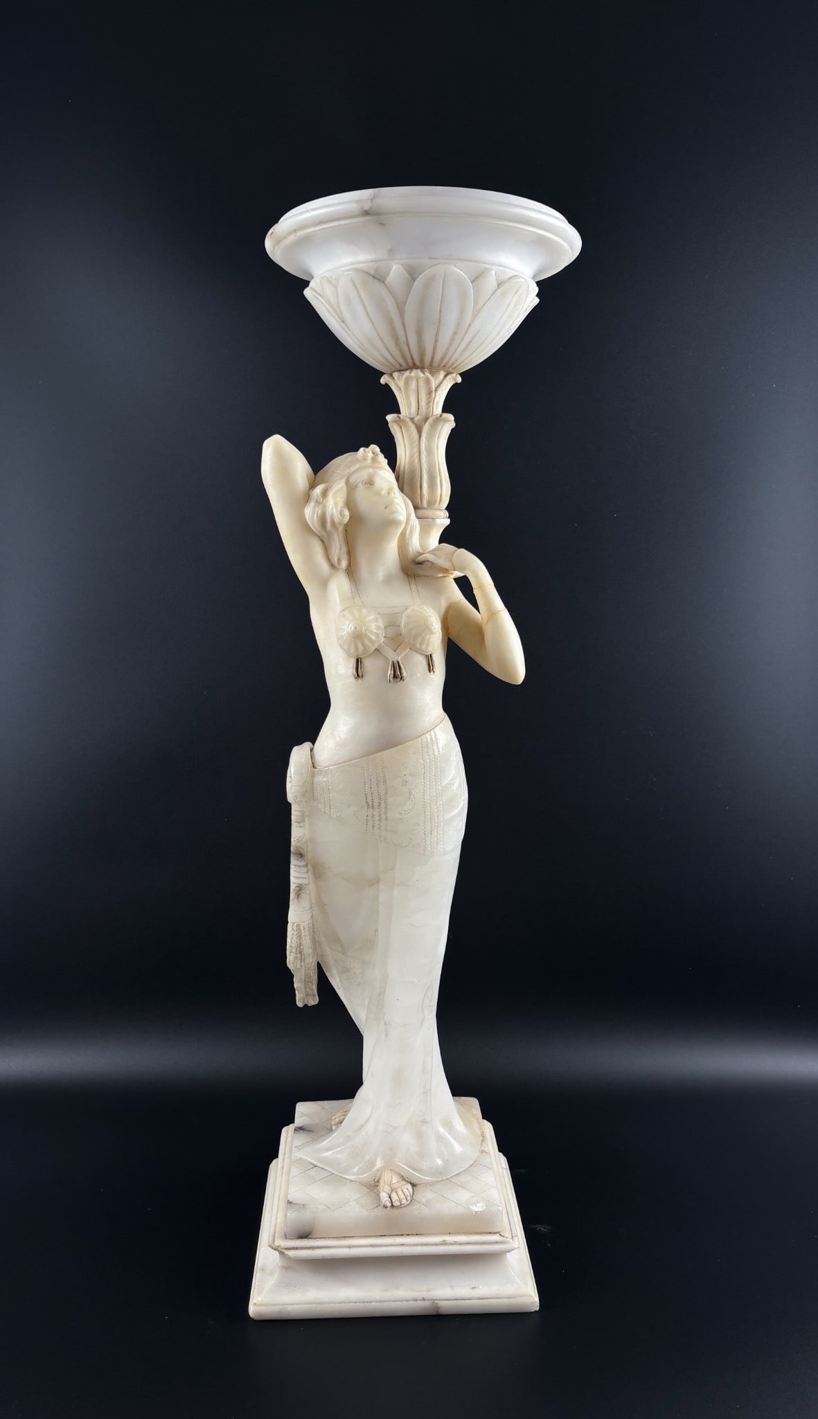 Alabaster Figural Lamp Professor Libero Gremigni (1 of 12)