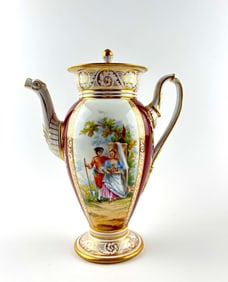 Dresden Porcelain Coffee Pot Carl Thieme, Germany