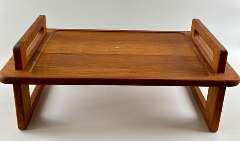 Dansk Danish Modern Teak Breakfast Trays with Handles