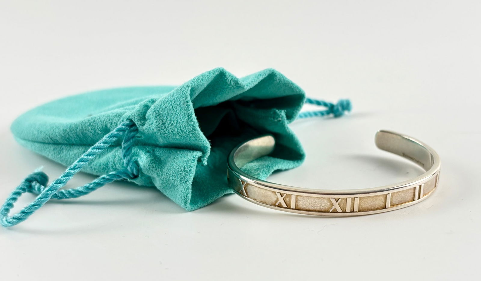 Tiffany Atlas Sterling Silver Open Ended Cuff circa 1995 (1 of 9)