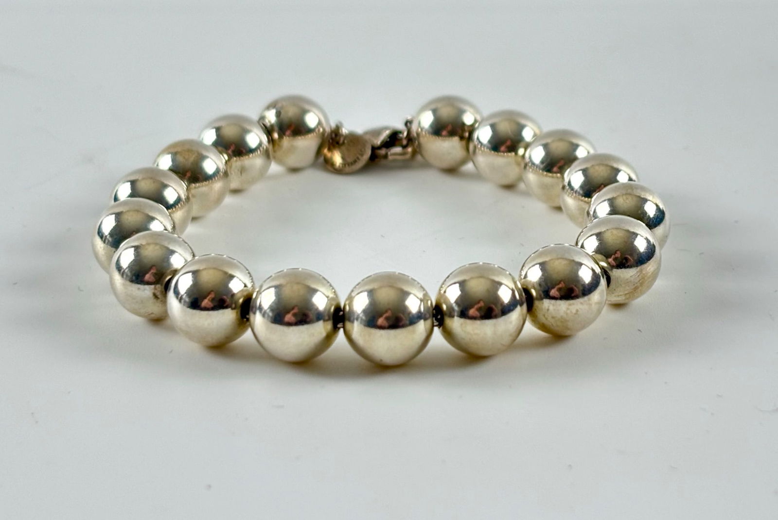 Tiffany Sterling Silver Bead Ball 10mm Bracelet (1 of 8)