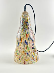 Murano Style Multicolor Millefiori Glass Pendant Light