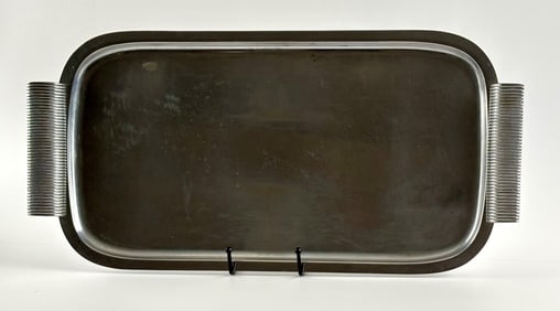 Manning Bowman Serving Tray with Ribbed? Handles