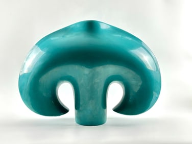 George Smith Turquoise Sculpture Vessel, 1985