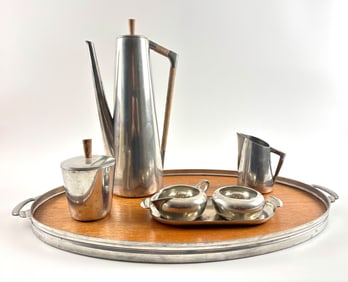 Royal Holland Pewter MCM Coffee and Tea Set