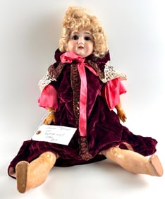 German Bisque Head Doll Marked Special 24 Inches