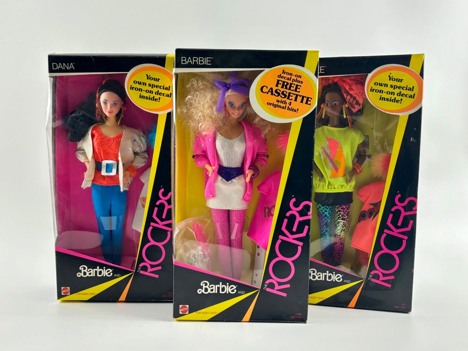 Barbie And The Rockers Dolls: Barbie, Dana, and Dee Dee (1 of 8)