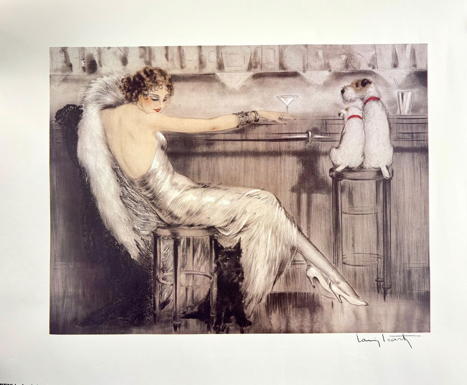 Martini Art Print by Louis Icart (1 of 8)