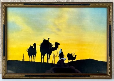 Desert Prayer Silhouette Print by B. Major