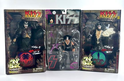 KISS Action Figure Sets by Art Asylum and McFarlane Toys