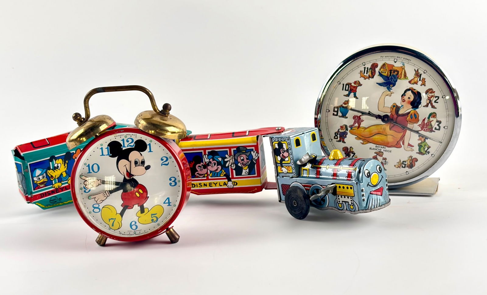 Disney Themed Vintage Clocks and Tin Train Toy (1 of 14)