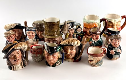 Royal Doulton and Beswick Character and Toby Mugs