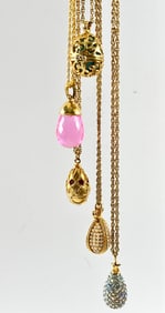 Joan Rivers Egg Pendant Necklace Collection with Chains