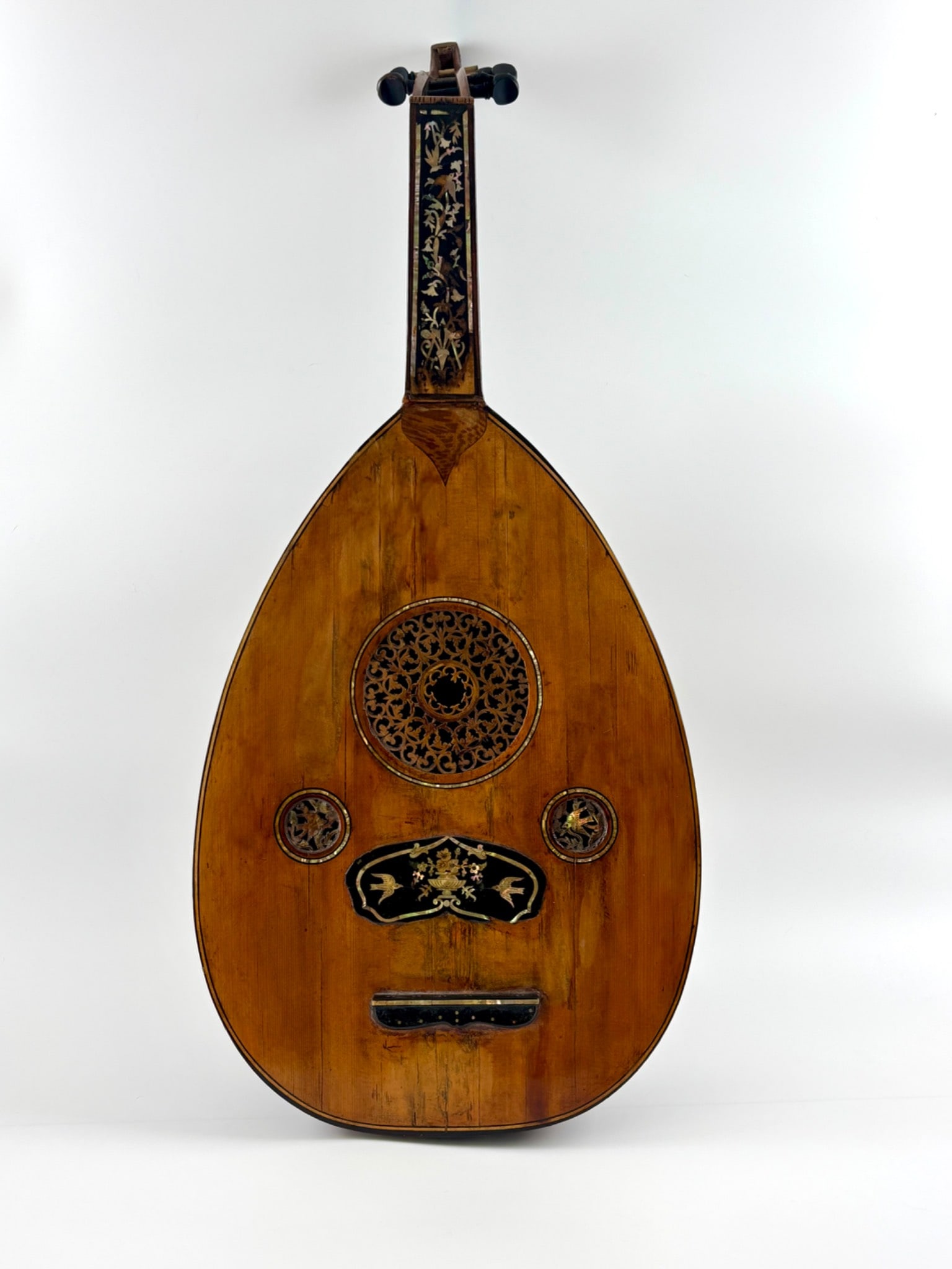 Wood and Mother of Pearl Inlay Oud (1 of 13)