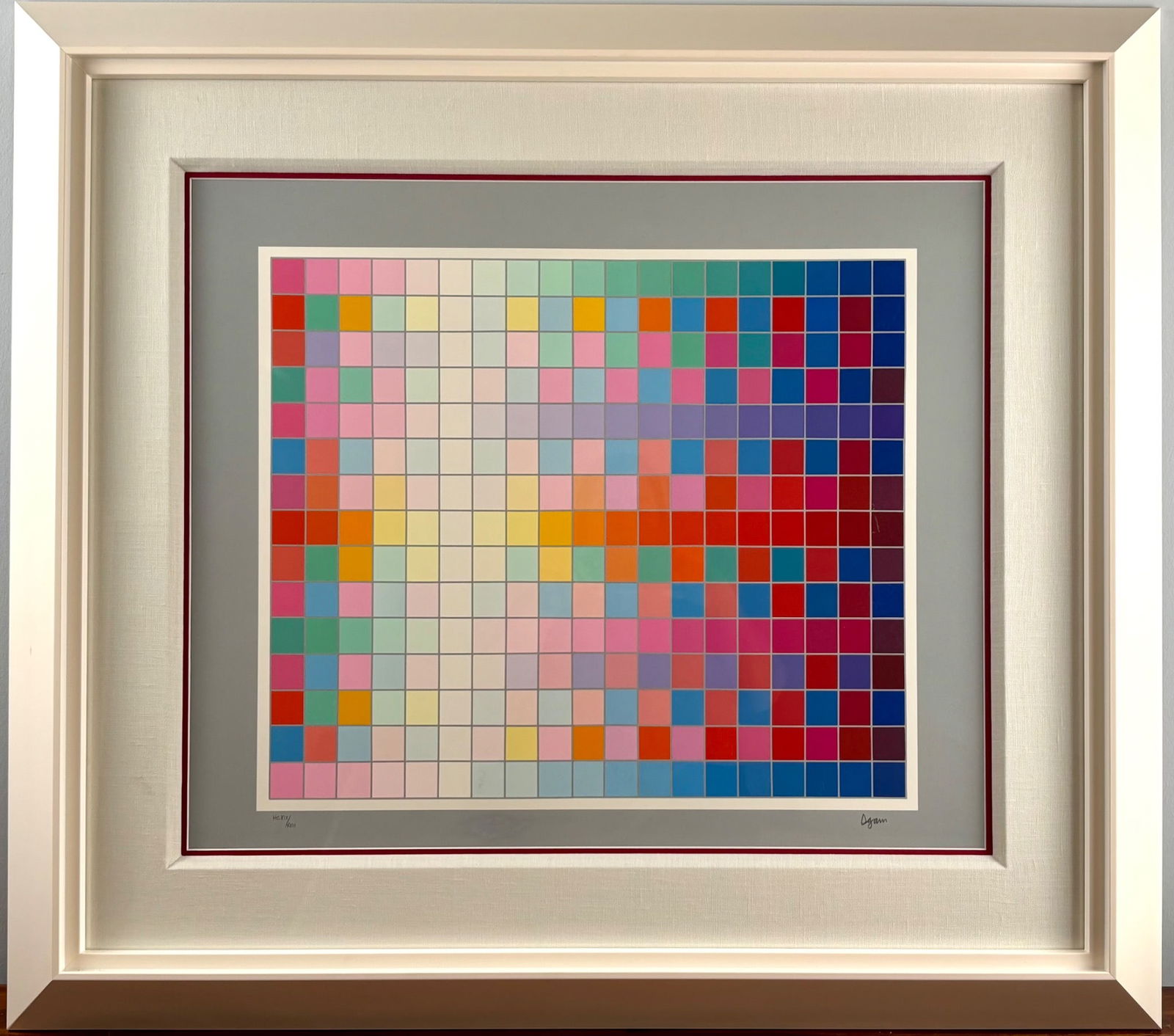 Yaacov Agam New Landscape Signed Serigraph on Paper, COA (1 of 15)