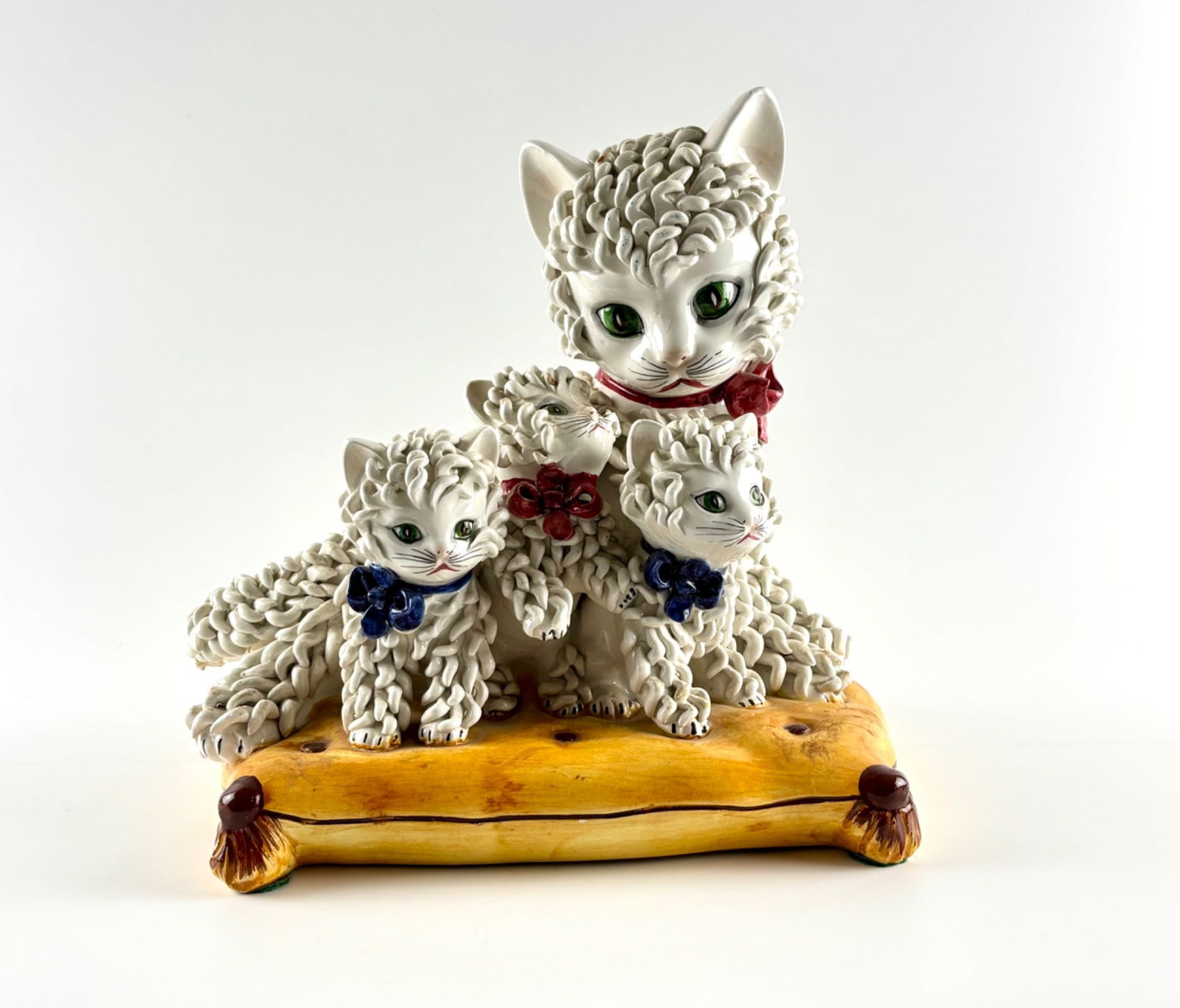 Italian Ceramic Spaghetti Cat Mid Century (1 of 13)