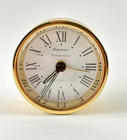 Tiffany Portfolio Quartz Travel Desk Clock
