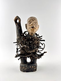 Nkisi Nkondi Power Figure, Bakongo People, Kongo Region